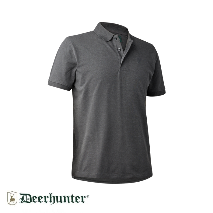 DEERHUNTER%20Harris%20Polo%20Yaka%20Gri%20Tişört%202XL