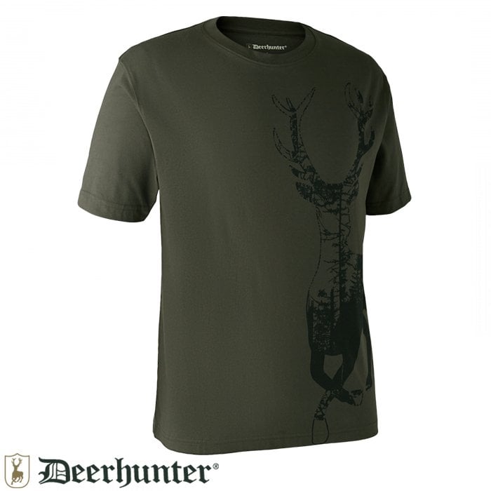 DEERHUNTER%20T-shirt%20Geyik%20Desenli