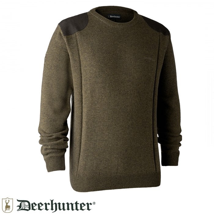 DEERHUNTER%20Sheffield%20Knit%20Yeşil%20Kazak%202XL