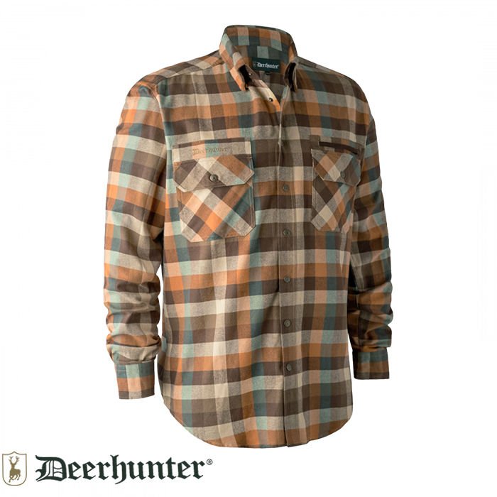 DEERHUNTER%20James%20Kahverengi%20Kareli%20Gömlek%2039/40