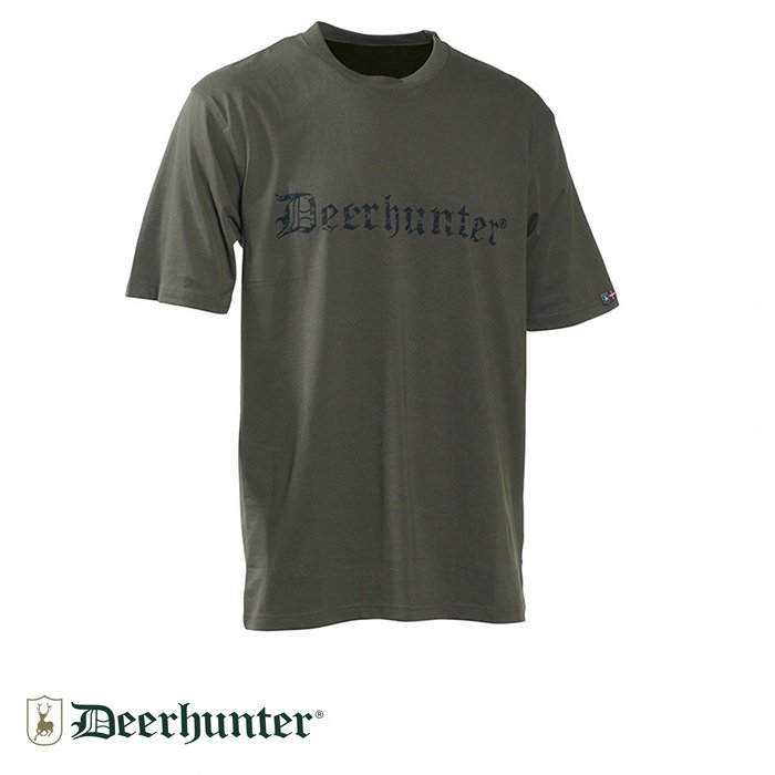 DEERHUNTER%20378%20DH%20Logo%20Yeşil%20Kısa%20Kollu%20Tişört%20XL