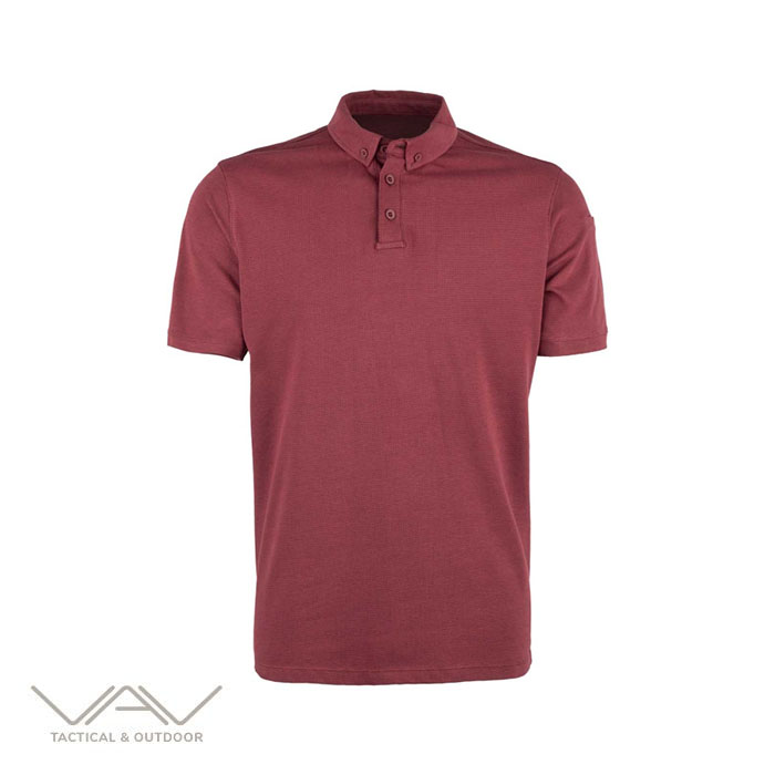 VAV%20Tlac-01%20Polo%20Yaka%20Tişört%20Bordo%20L