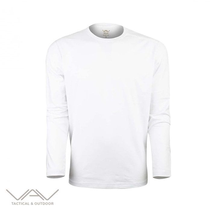 VAV%20Baseti-04%20Uzun%20Kol%20Sweatshirt%20Beyaz