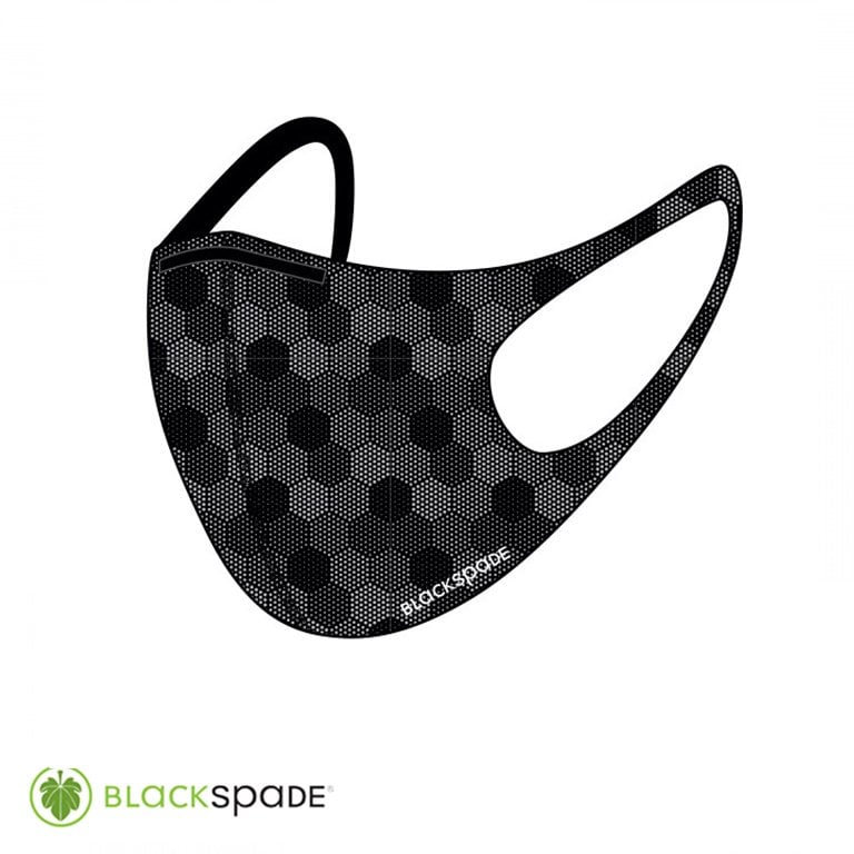 BLACKSPADE%20Unisex%20Koruyucu%20Maske%20Altıgen%20Desen