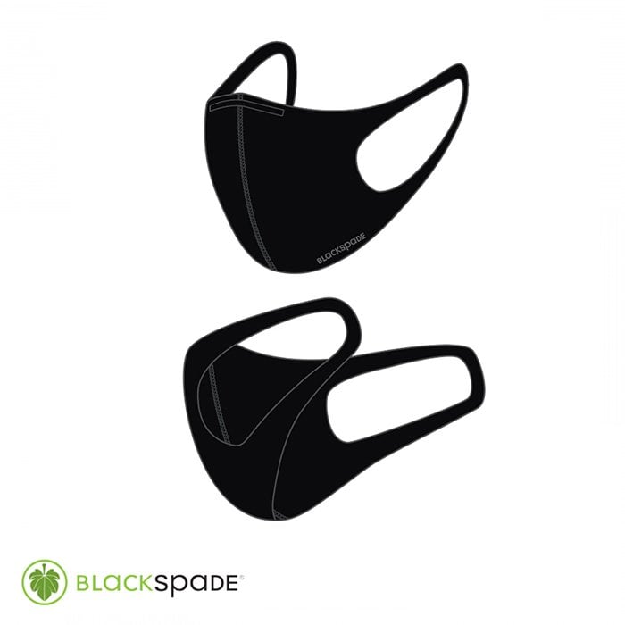 BLACKSPADE%20Çocuk%20Koruyucu%20Maske%20Siyah%20S1