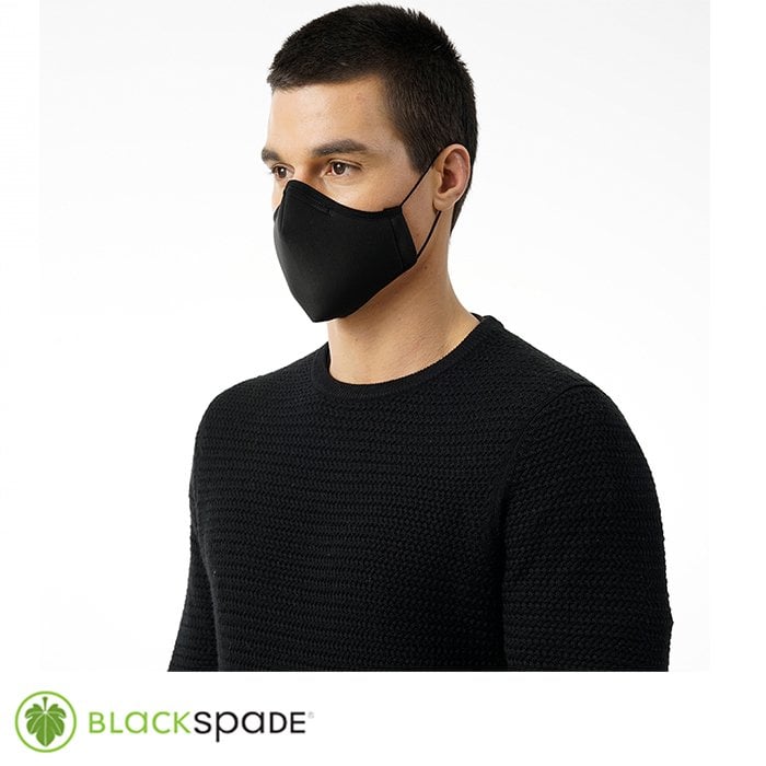 BLACKSPADE%20Unisex%20Örme%20Kumaş%20Maske%20Siyah