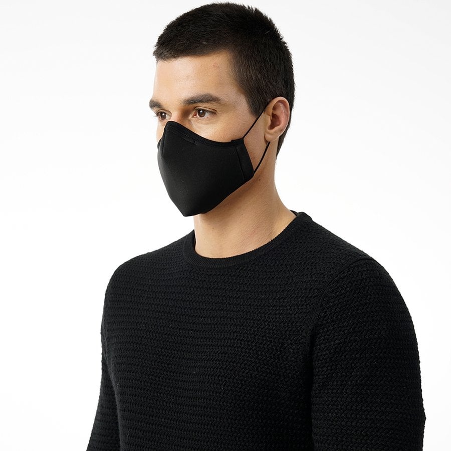 BLACKSPADE%20Unisex%20Örme%20Kumaş%20Maske%20Siyah