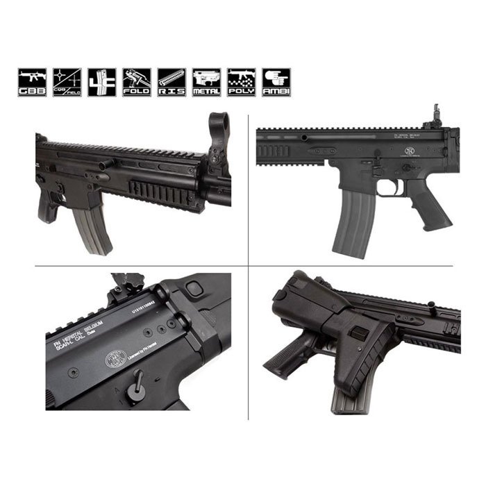 CYBERGUN%20WE%20FN%20Scar-L%20GBB%20Siyah%20Airsoft%20Tüfek