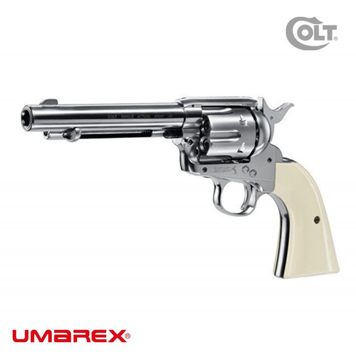 UMAREX%20Colt.45%20FM%205,5’’%204,5MM-%20Nikel%20Havalı%20Tabanca