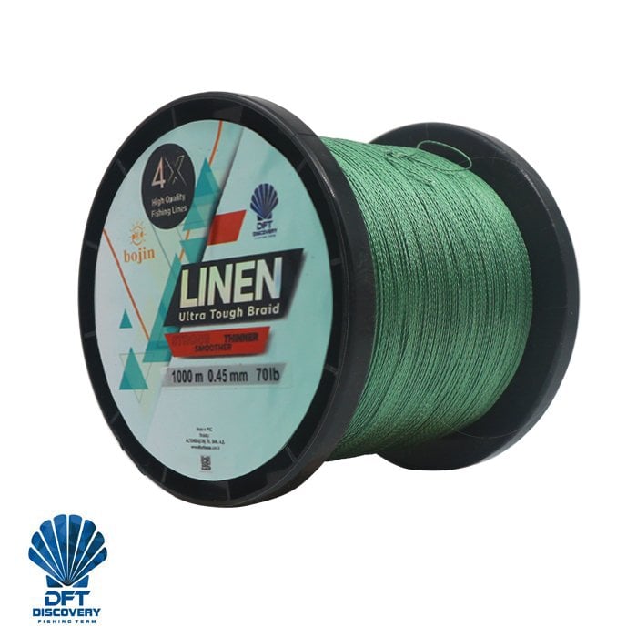 DFT%20Bojin%204X%20Linen%20İp%20Misina%200.45%20mm%20%201000%20m%20%20Yeşil