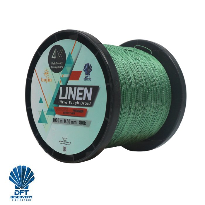 DFT%20Bojin%204X%20Linen%20İp%20Misina%200.50%20mm%20%201000%20m%20%20Yeşil