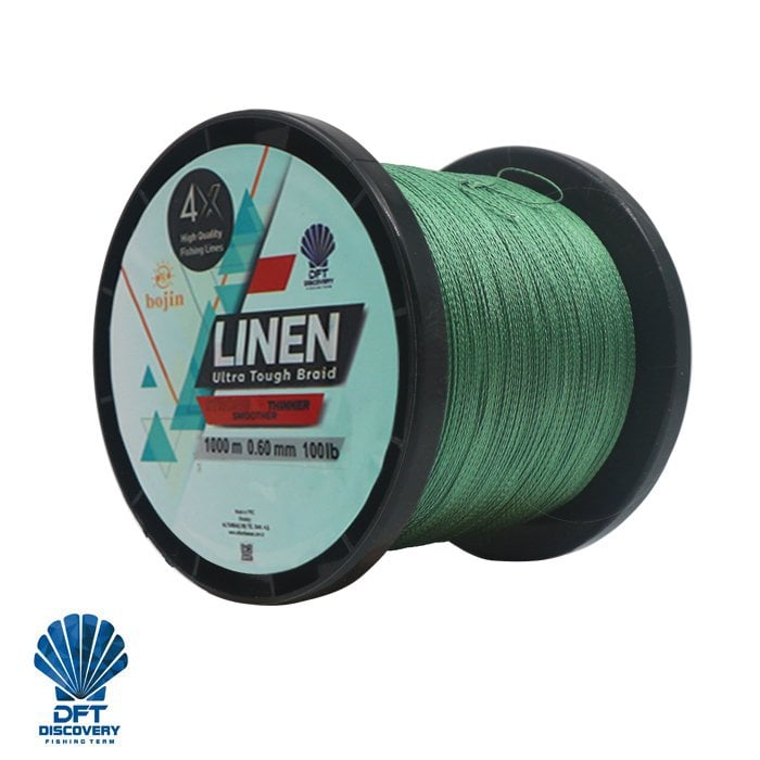 DFT%20Bojin%204X%20Linen%20İp%20Misina%200.60%20mm%20%201000%20m%20%20Yeşil