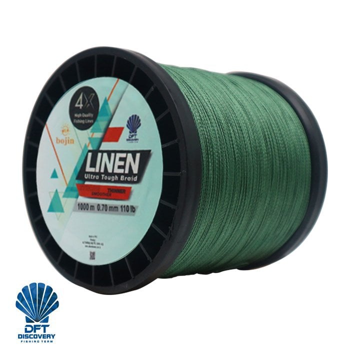 DFT%20Bojin%204X%20Linen%20İp%20Misina%200.70%20mm%20%201000%20m%20%20Yeşil