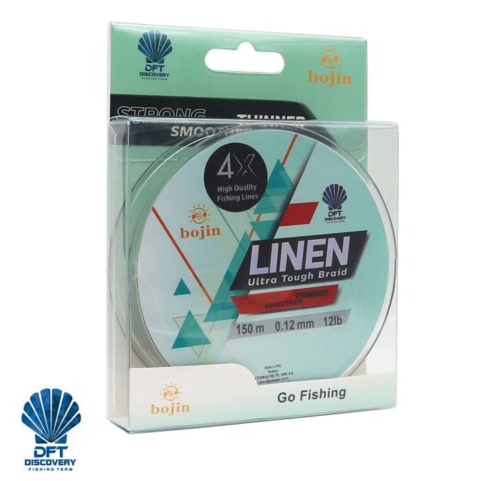 DFT%20Bojin%204X%20Linen%20İp%20Misina%200.12%20mm%20%20150%20m%20%20Yeşil