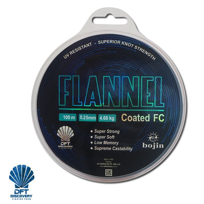 DFT%20Bojin%20Flannel%20Fluorocarbon100%20m%200.25%20mm%20Misina