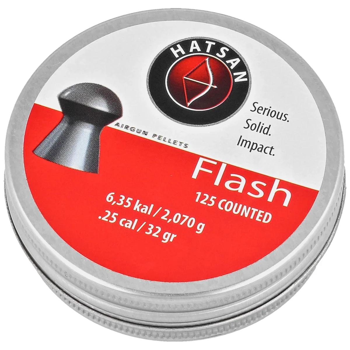 Hatsan%206.35%20mm%20Havalı%20Saçma%20Flash-125%20adet