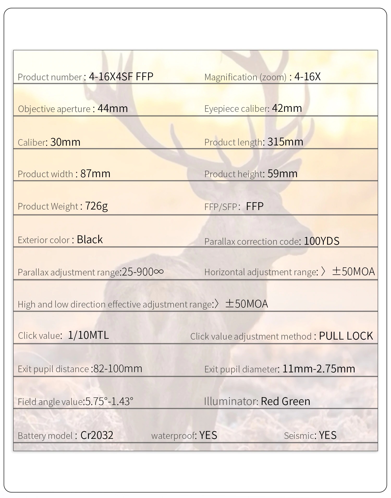 T-EAGLE%20MR%204-16X44%20SF%20FFP%20Tüfek%20Dürbünü