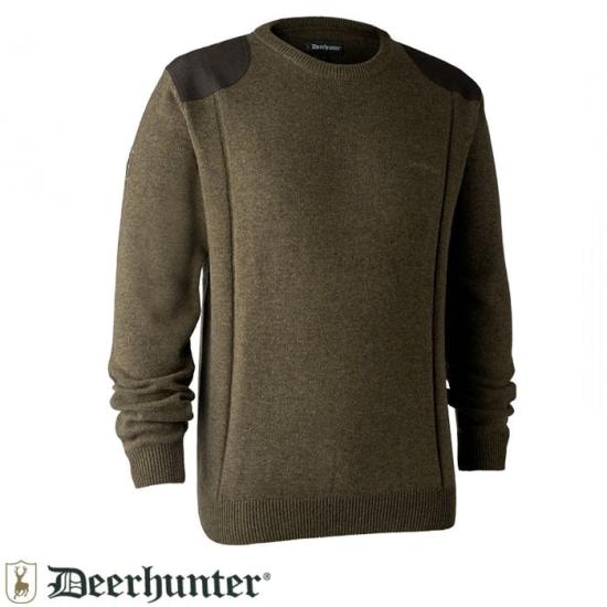 DEERHUNTER Sheffield Knit Yeşil Kazak XL