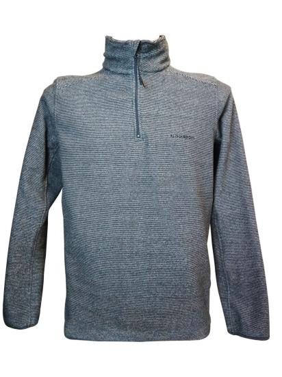 BLACKSPADE Polar Sweatshirt Gri Çizgili