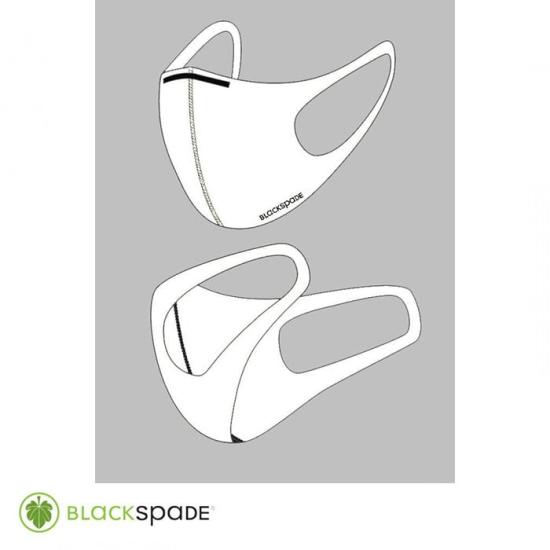 BLACKSPADE Unisex Koruyucu Maske Beyaz L