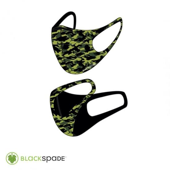 BLACKSPADE Çocuk Koruyucu Maske Yeşil Kamo S2