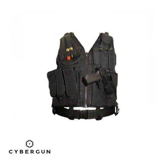 CYBERGUN Swiss Arms BT-4 Siyah Taktikal Yelek