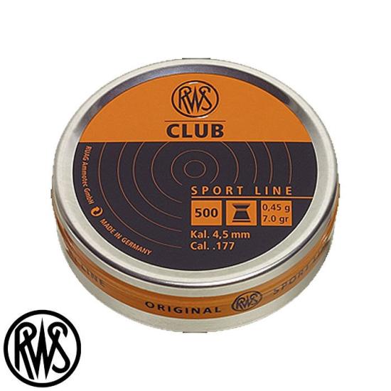 RWS Club 4,5M 0,45G Havalı Saçma *500