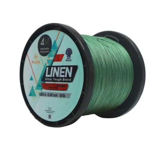 DFT Bojin 4X Linen İp Misina 0.40 mm  1000 m  Yeşil