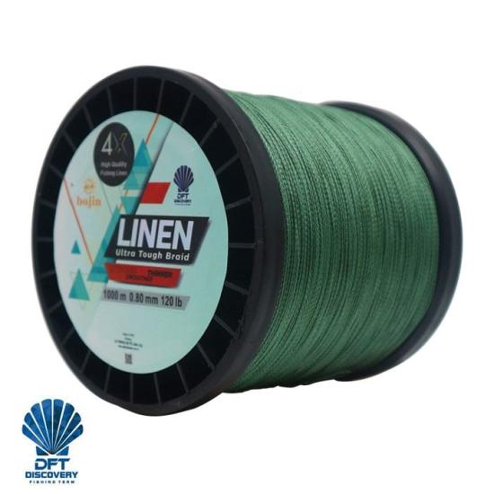 DFT Bojin 4X Linen İp Misina 0.80 mm  1000 m  Yeşil