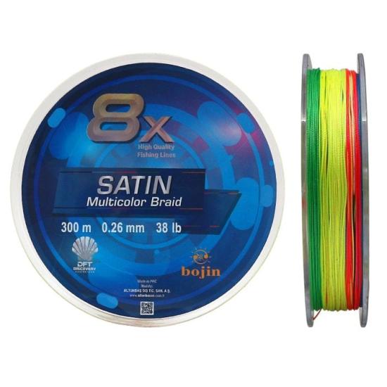 DFT Bojin 8X Satin M.Color İp Misina 0.26 mm 300 m