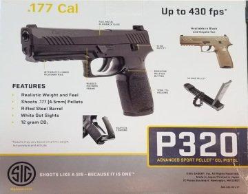 Sig Sauer P320 Siyah Blowback Havalı Tabanca