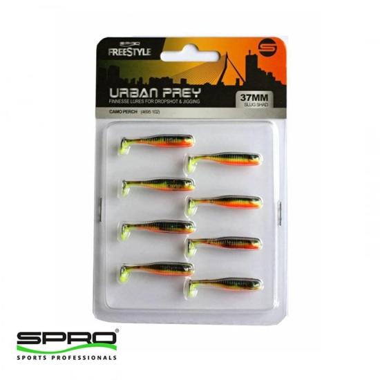 SPRO FS Up Slug Shads 37M Sil.Yem Camo Perch 1/8