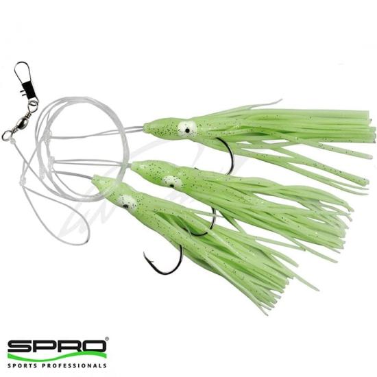 T.SPRO Octopus Rig Fluo 3 İğneli Köstek #6/0