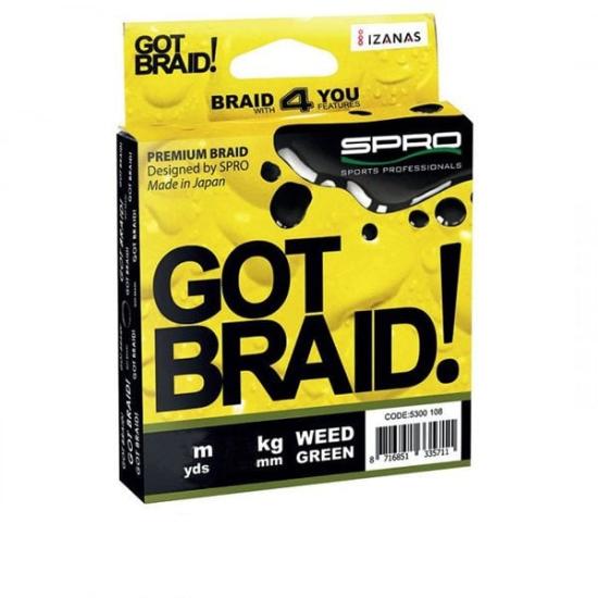 SPRO Got Braid! 0,13MM 300M Yeşil İp Misina