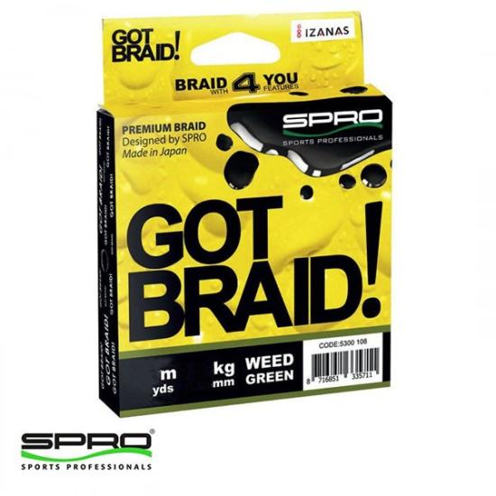 SPRO Got Braid! 0,18MM 300M Yeşil İp Misina