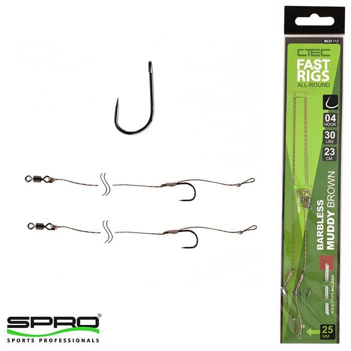 T.SPRO%20Fast%20Rigs%20MuddyBarbless%20Hazır%20İğne%20Takımı%20#02